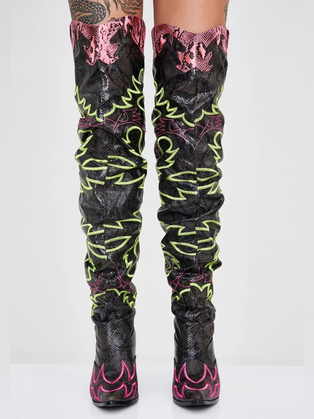 Dolls Kill ATOMIC LOVE BANDIT COWGIRL BOOTS - Picture 5 of 8